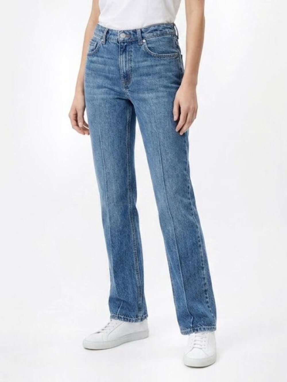 Alexander McQueen Straight-Leg Jeans Medium Blue Size IT-40, US-4, Small